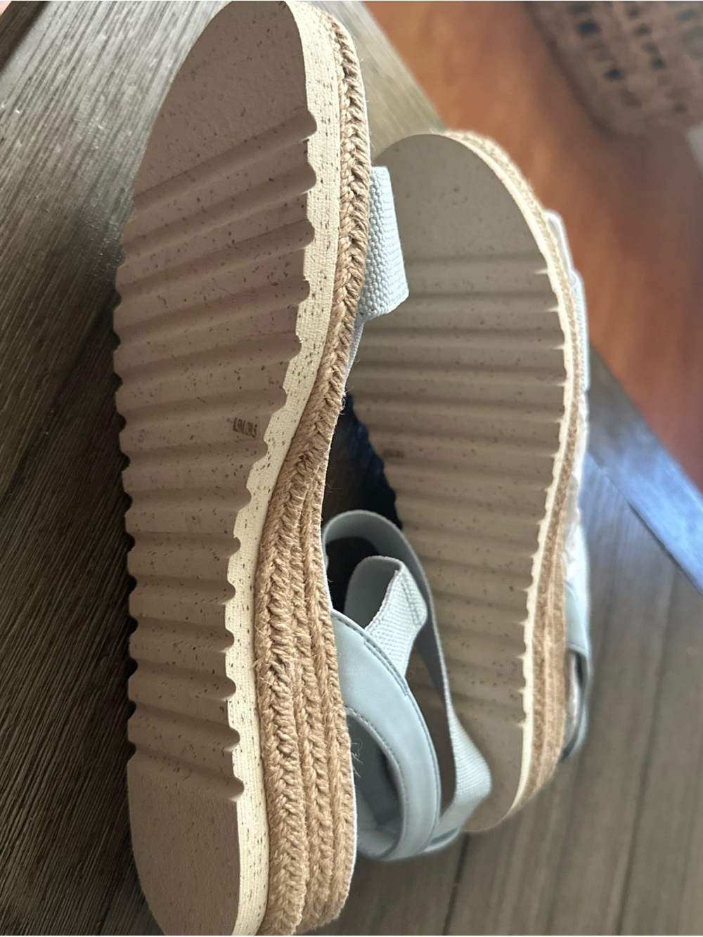 Lucky Brand Light Blue Espadrille Platform Sandals - Picture 3 of 3